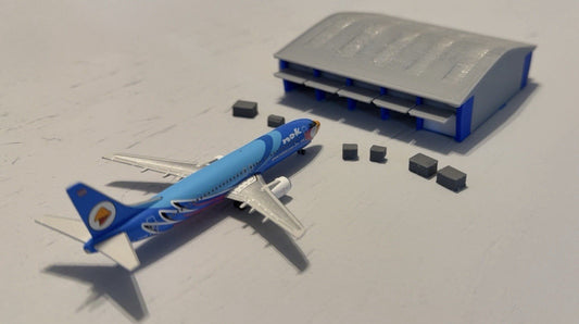 Krabi Airport Cargo Terminal 1:200 Diorama Model