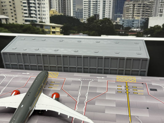 Generic Regional Airport Terminal (Silver) 1:200 Diorama Model