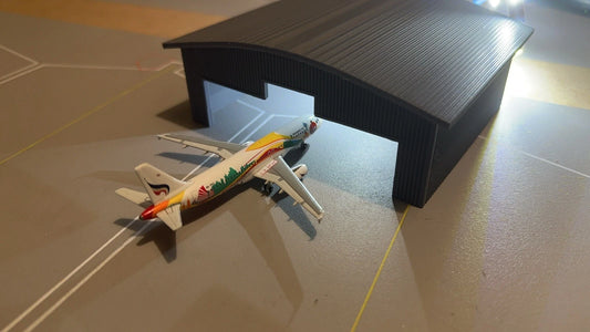 1/400 LED Lit Hangar (Small 737 Size) (Grey)