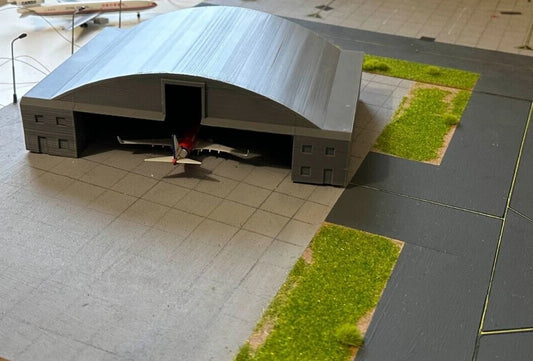 2 Bay Hangar (Grey) 1:144 Diorama Model