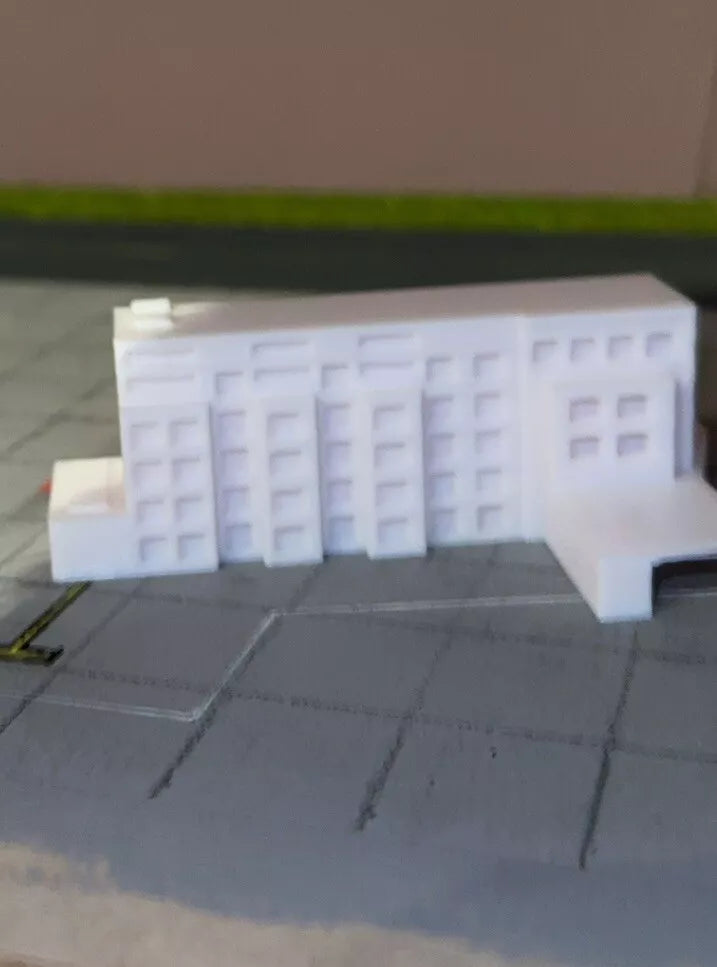 1:400 Model Hotel 3D Printed