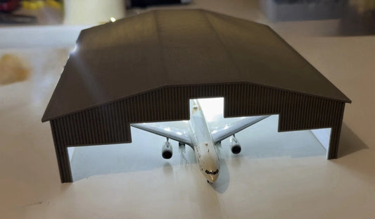 Large Hanger LED (Grey) 1:200 Diorama Model