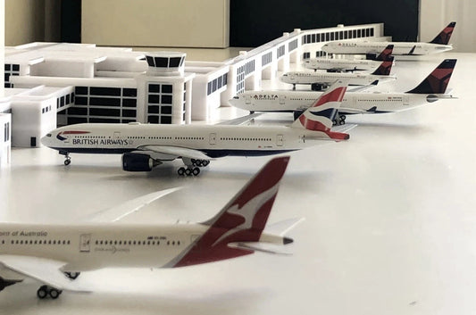 1/200 London City Airport (B/W)