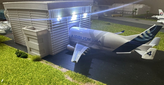 Airbus Beluga Hangar (Grey) 1:400 Diorama Model