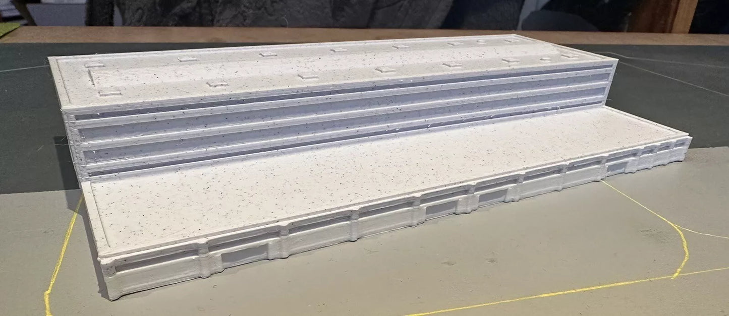 1:500 White Regional Model Airport Terminal
