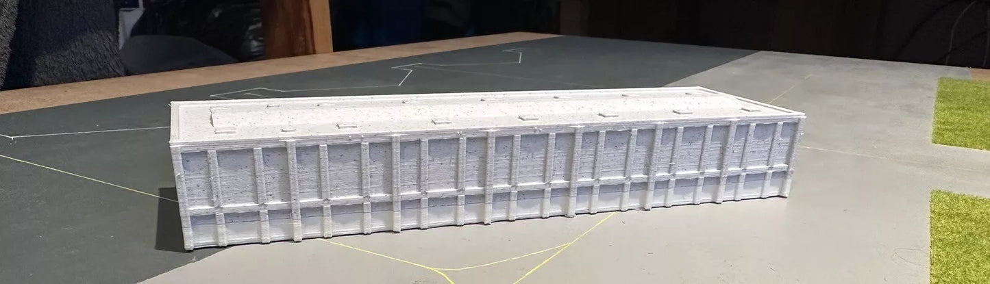 1:500 White Regional Model Airport Terminal
