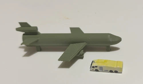 Fire Training Aircraft 1:500 Diorama Model