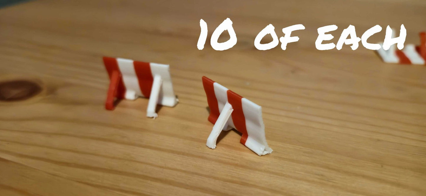Blast Fences (V2) (20x) 1:400 Diorama Accessories
