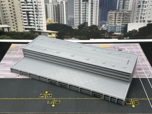 Generic Regional Airport Terminal (Silver) 1:200 Diorama Model